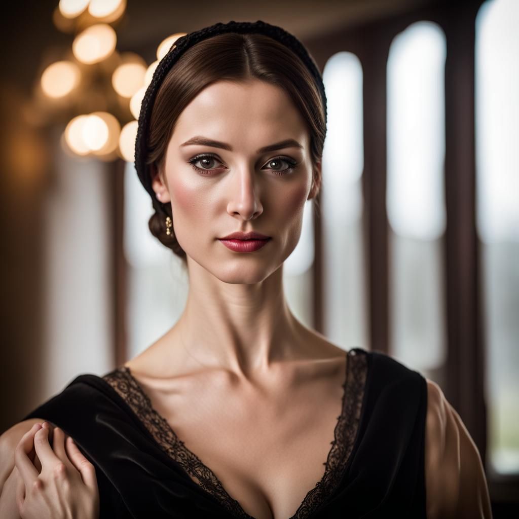 Portrait of a Woman in Tudor Attire