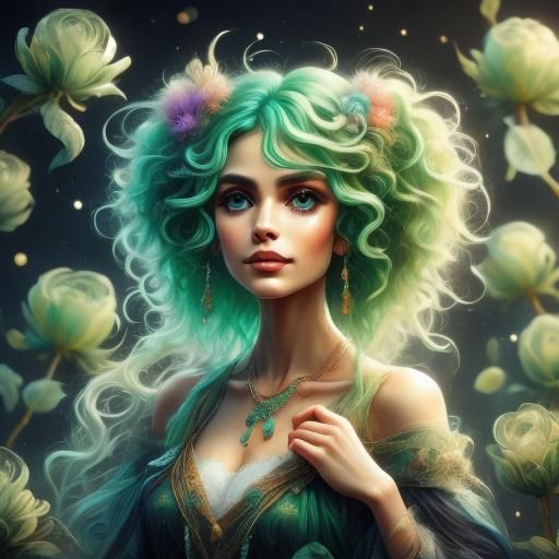 Toddler Portrait in Fairy Tale Style