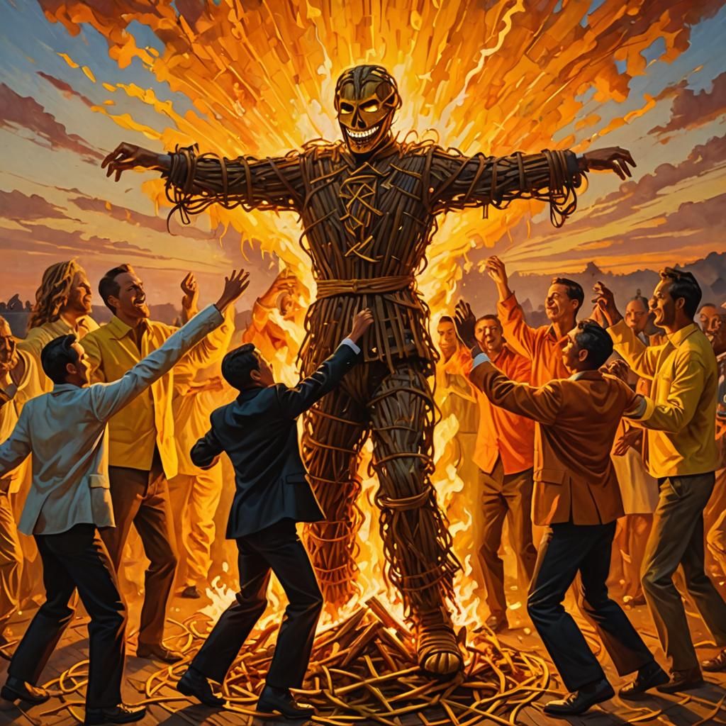 Surreal Ritual: Brothers and Fathers Dance in Sunlight