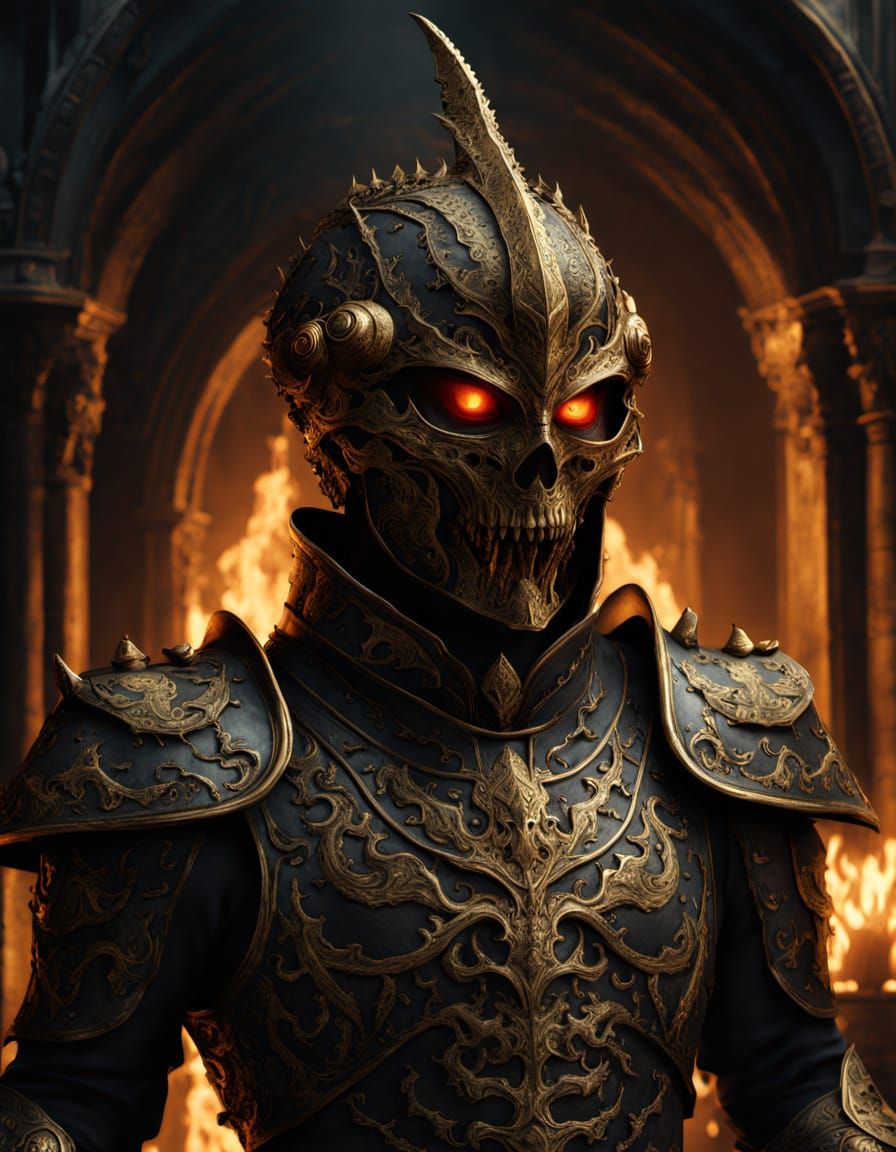 Ethereal Horror in Dark Fantasy Armor