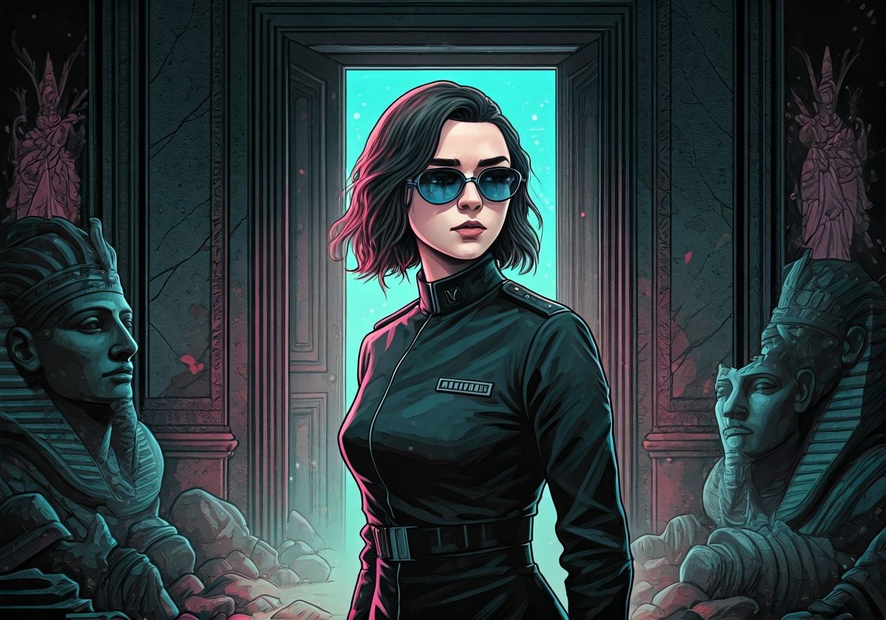 Futuristic Warrior Ashildr Enters Ruined Home