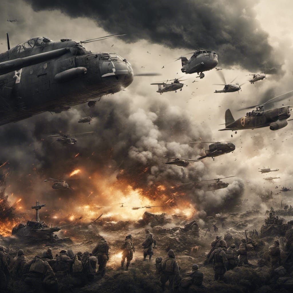 World War II: Epic Cinematic Digital Painting