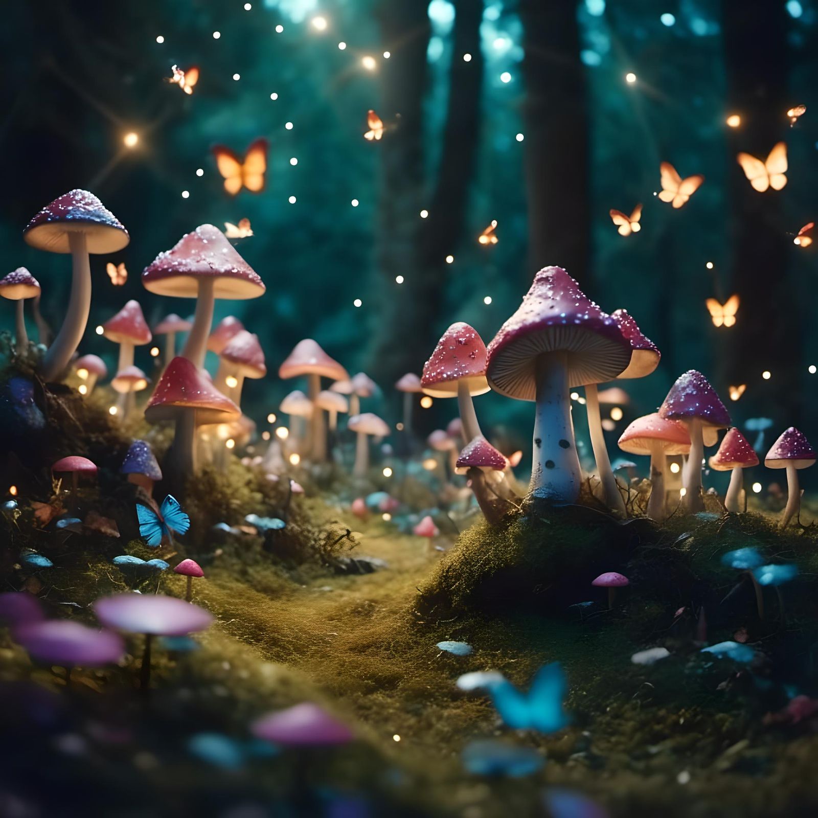 Enchanted Mushroom Forest Tea Party