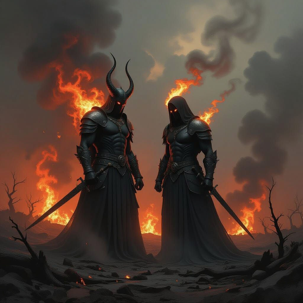 Goliath and Grendel in Eternal Hellfire Torment