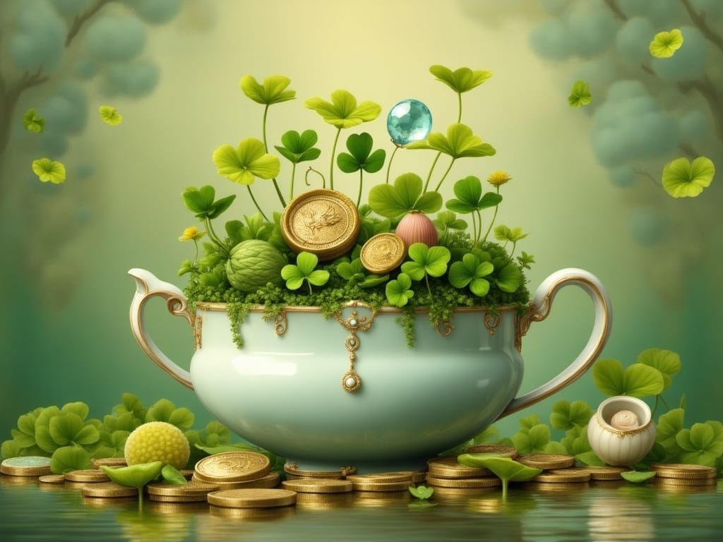 Lucky Bucket in Pop Surrealist Style