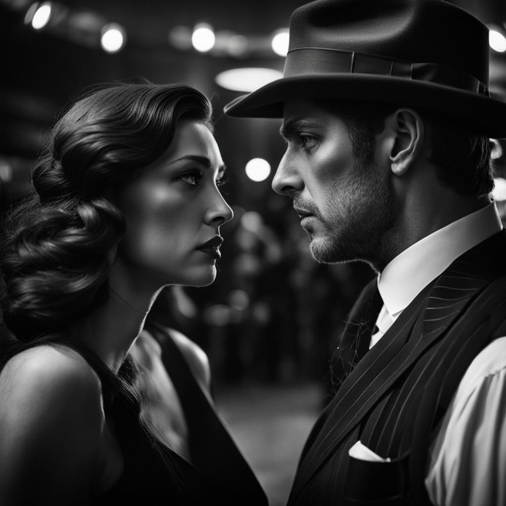 A curvy woman with black long hair, wearing a black dress, s...