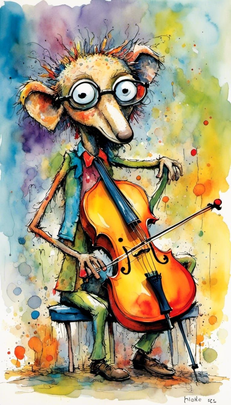 Cute Cello Cartoon