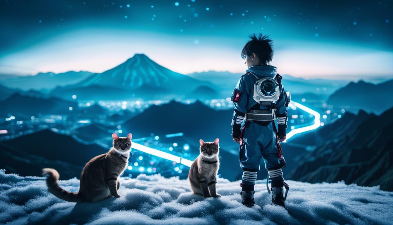 Me and My Cat in an ice age future, series