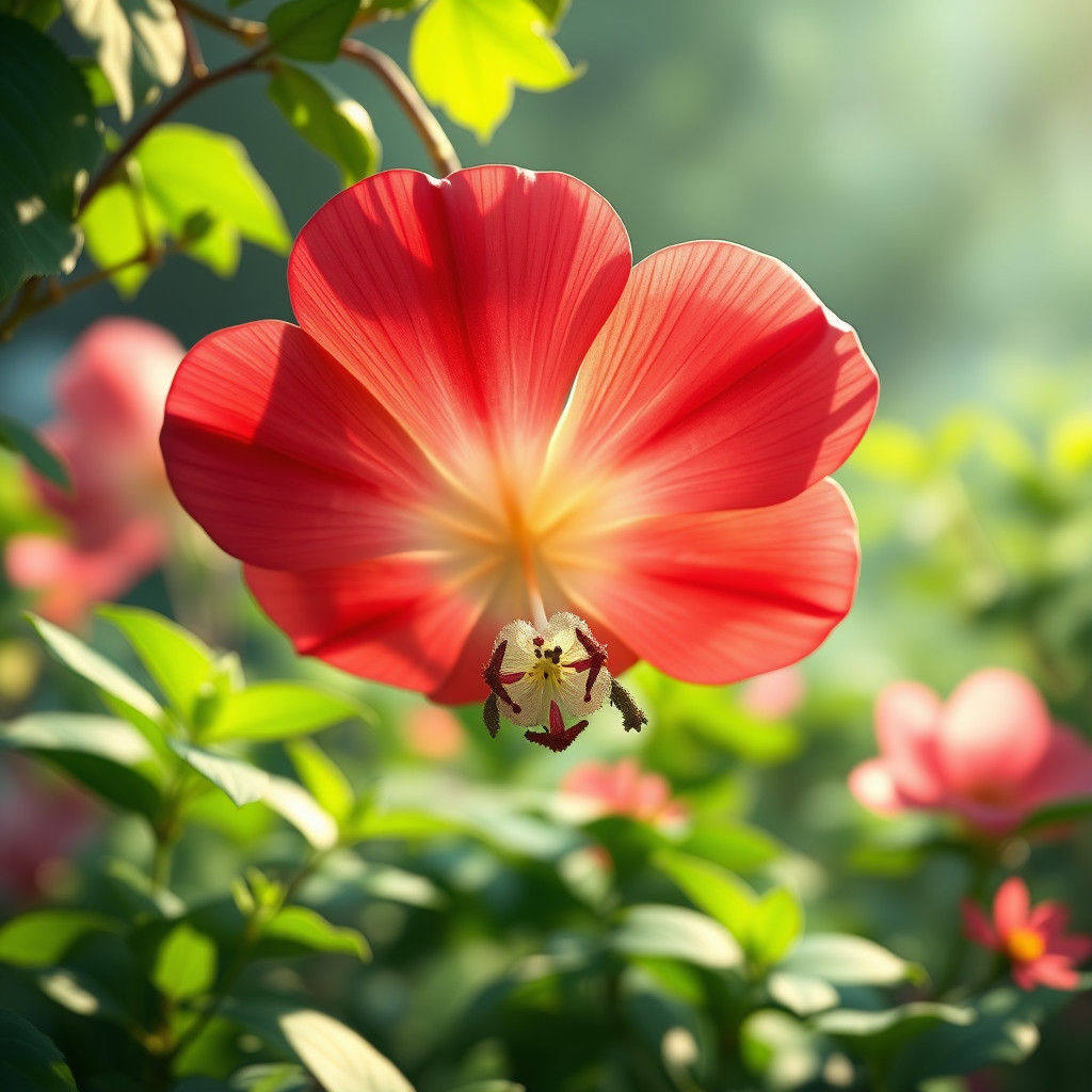 Balloon Flower in Studio Ghibli Anime Style