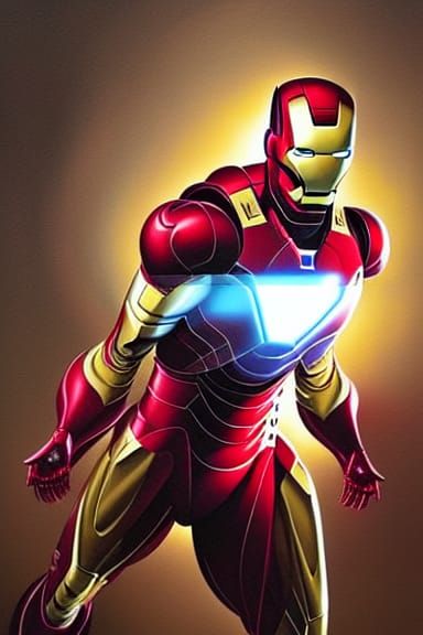Comic Book Style Iron Deficiency Man