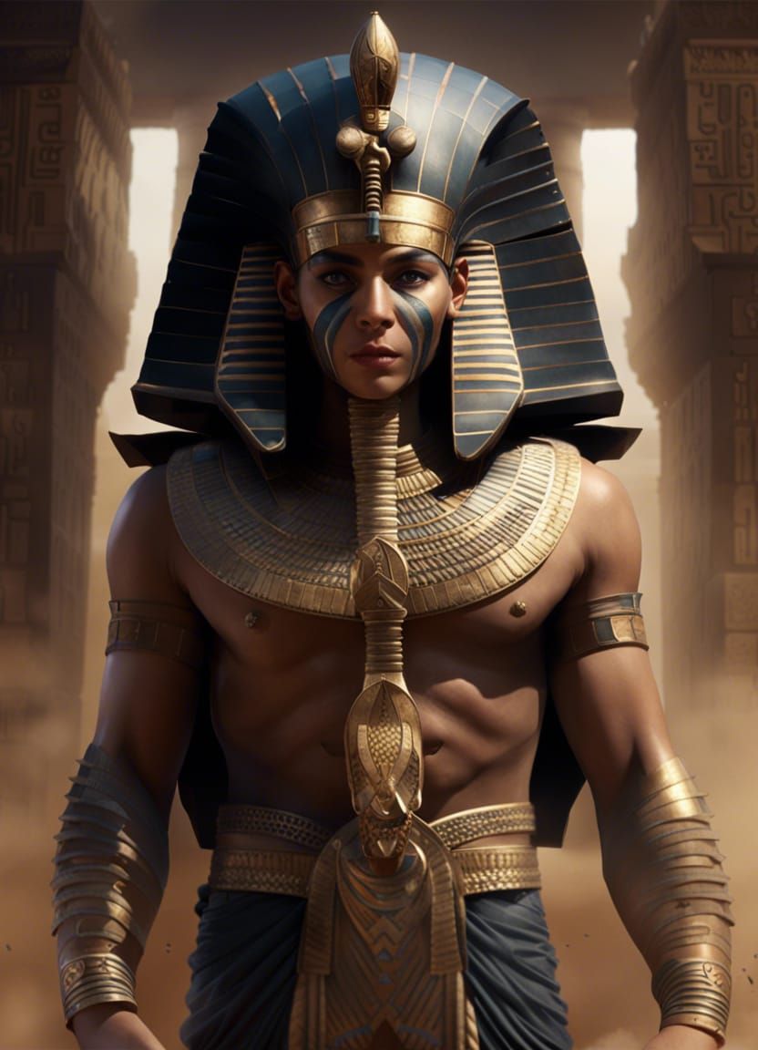 Pharaon en tenue militaire