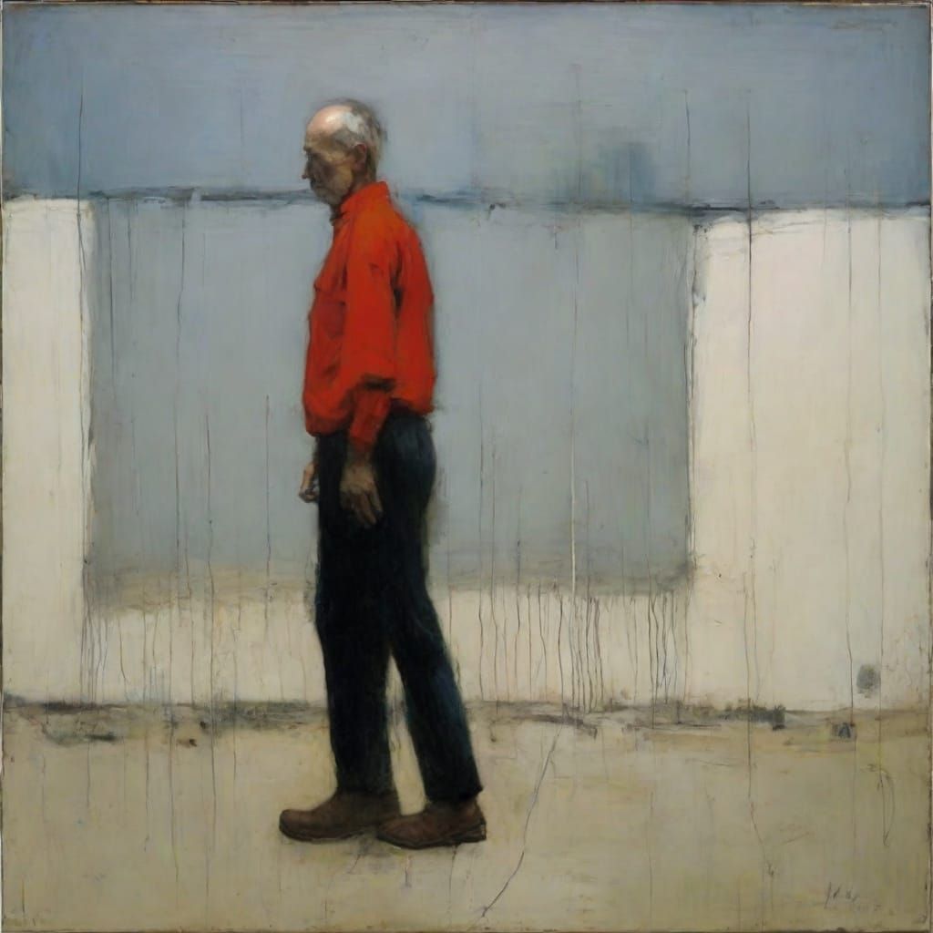 Impressionist Figure in Oil as Emotional Expressionism