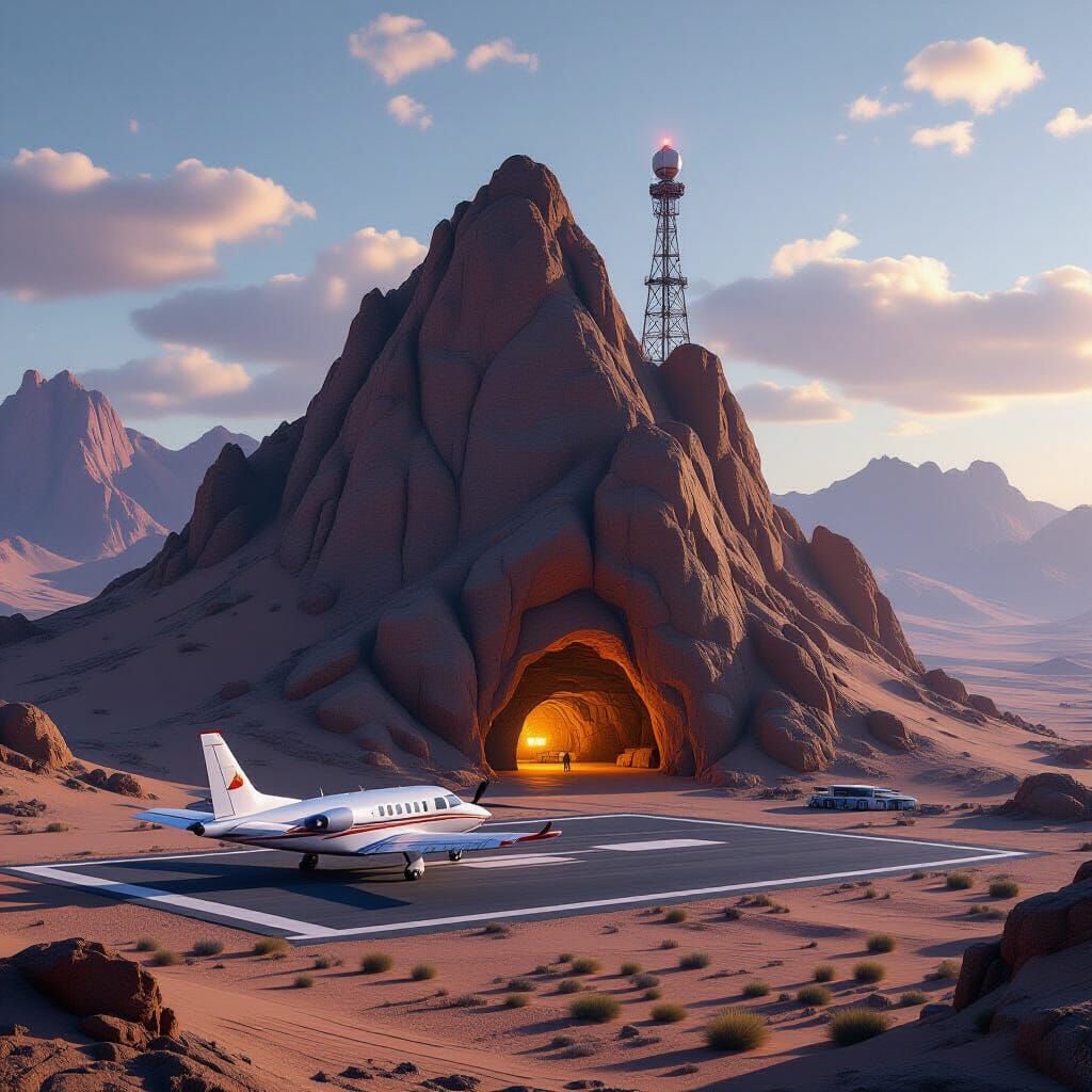Exotic Desert Mountain Hideaway with Runway and Radar