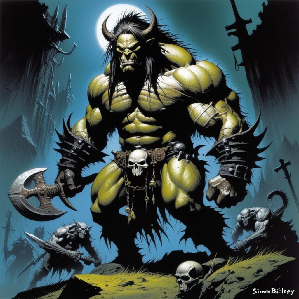 Visceral Grimdark Comic Book Illustration