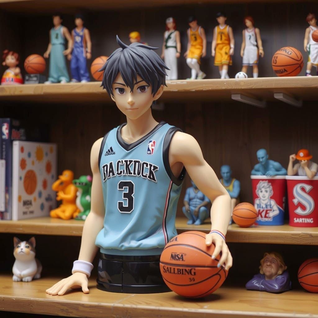 Anime Figures in Soft Twilight Lighting