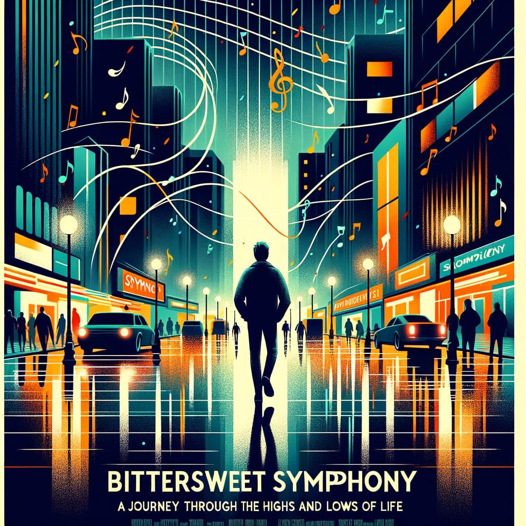 Bittersweet Symphony: A Movie Poster of Urban Life
