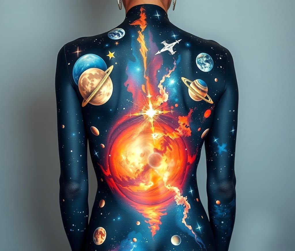 Celestial body paint