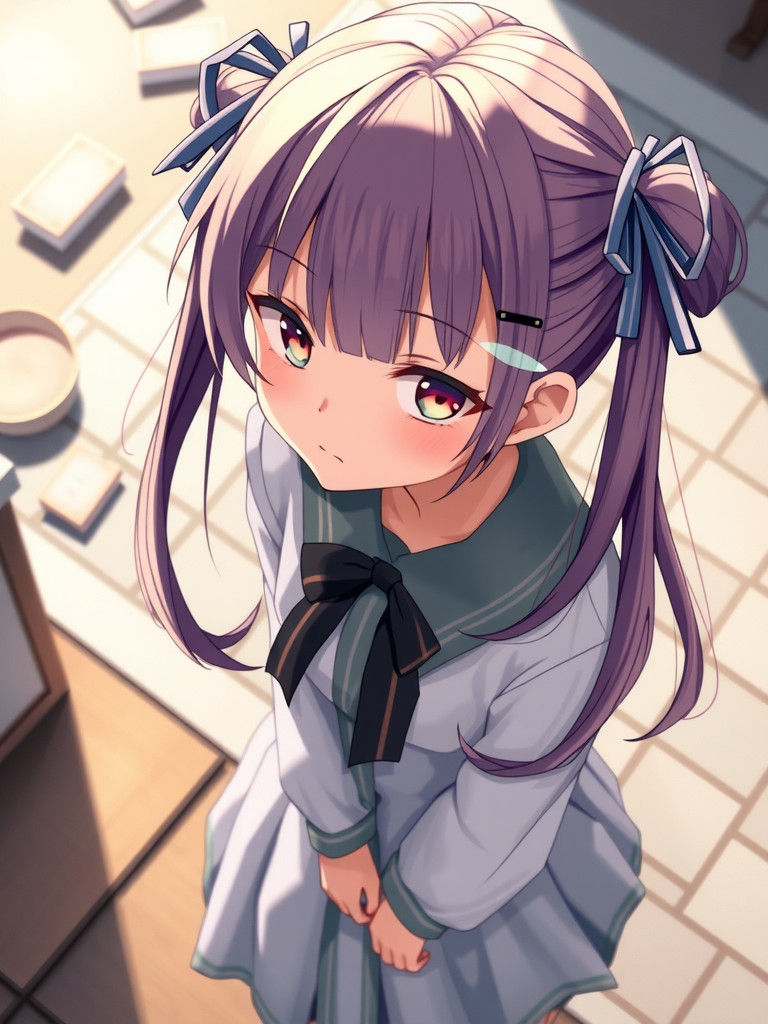 Detailed Chibi Girl with Mega Twintails