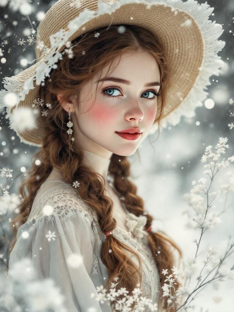 Anne of Green Gables Portrait in Watercolor