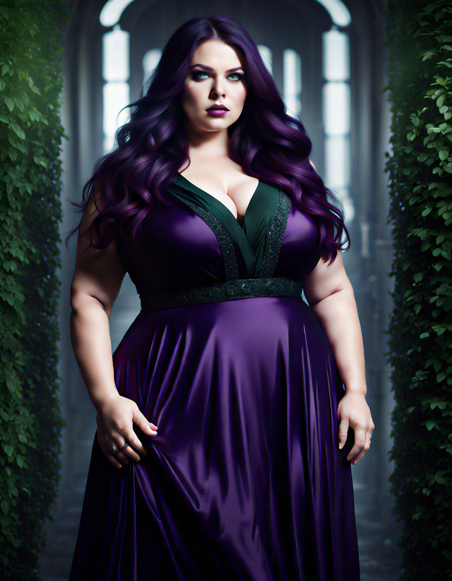 Beautiful Plus Size Woman in Detailed 8k Resolution