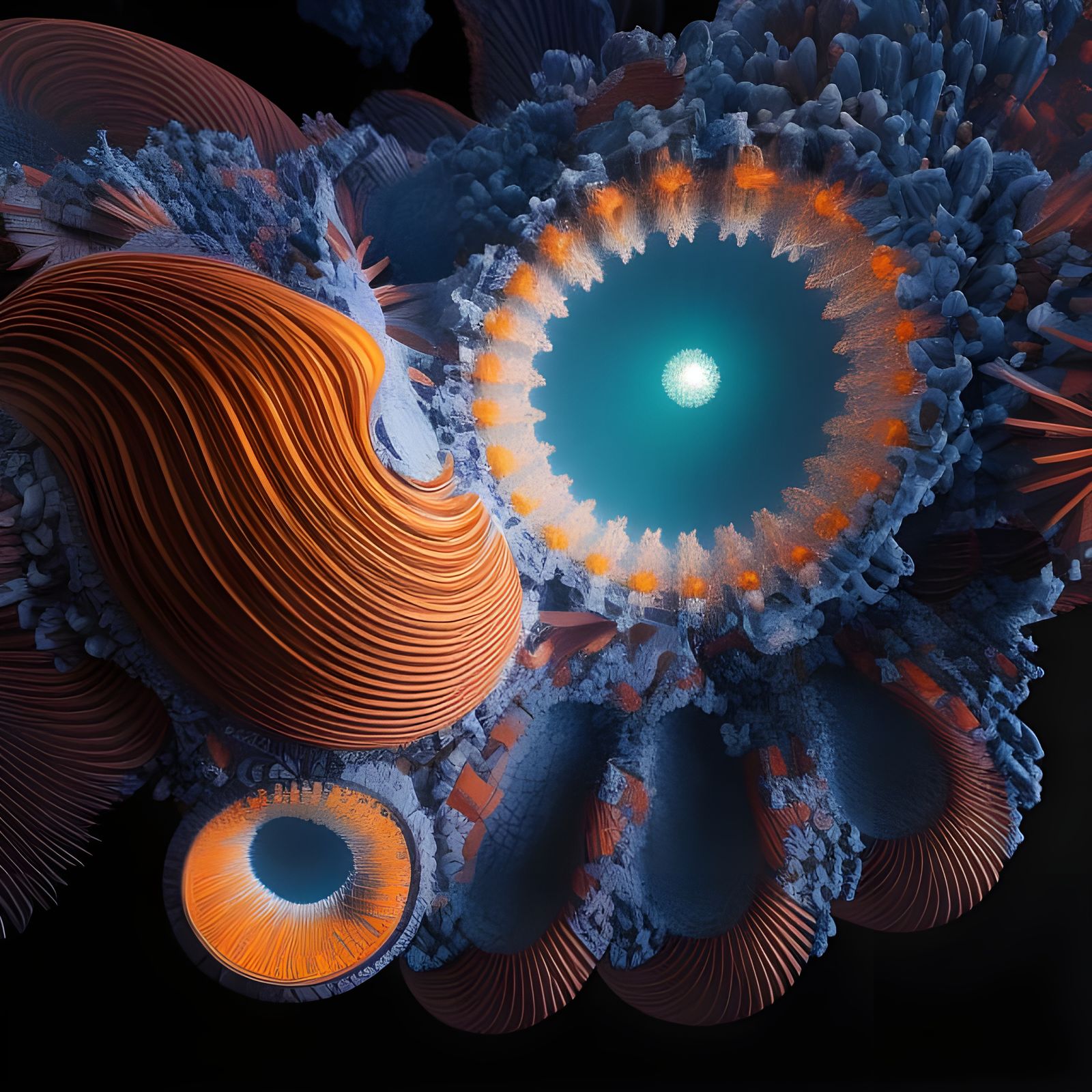 Geometric Abstract in Striking Polychromatic Digital Art