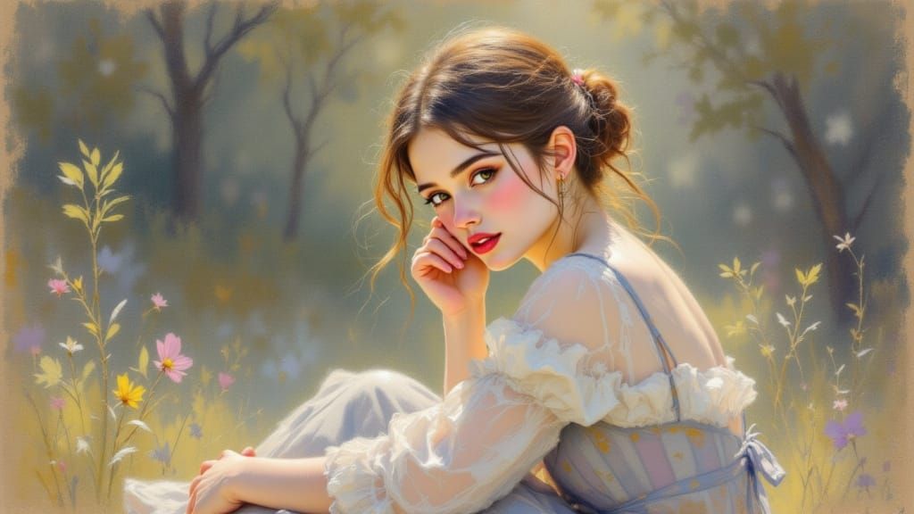 Soft Golden Light on a Gentle Spring Day