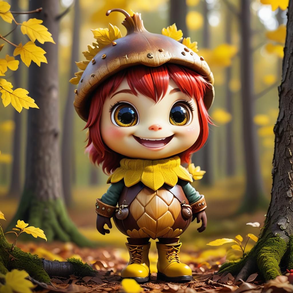 Fantasy Acorn Person