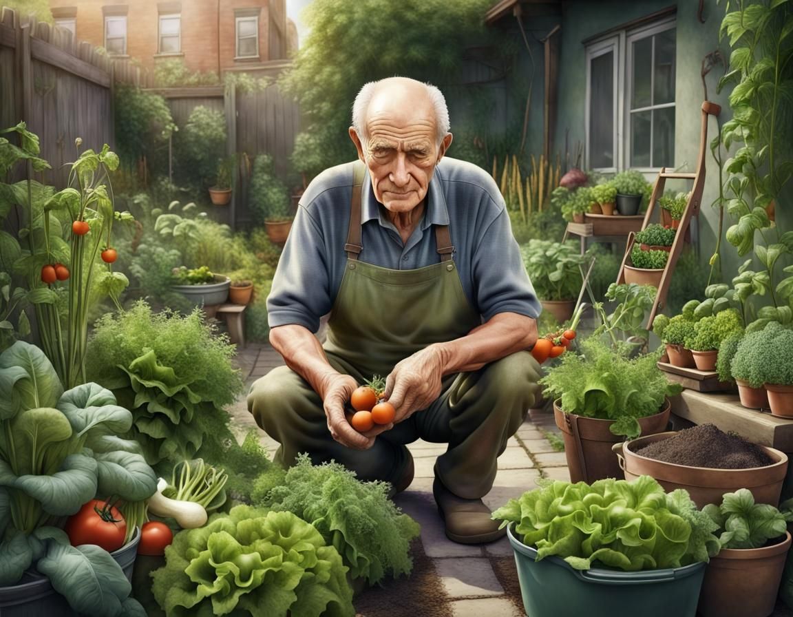 Urban Gardener's Oasis: A Matte Painting