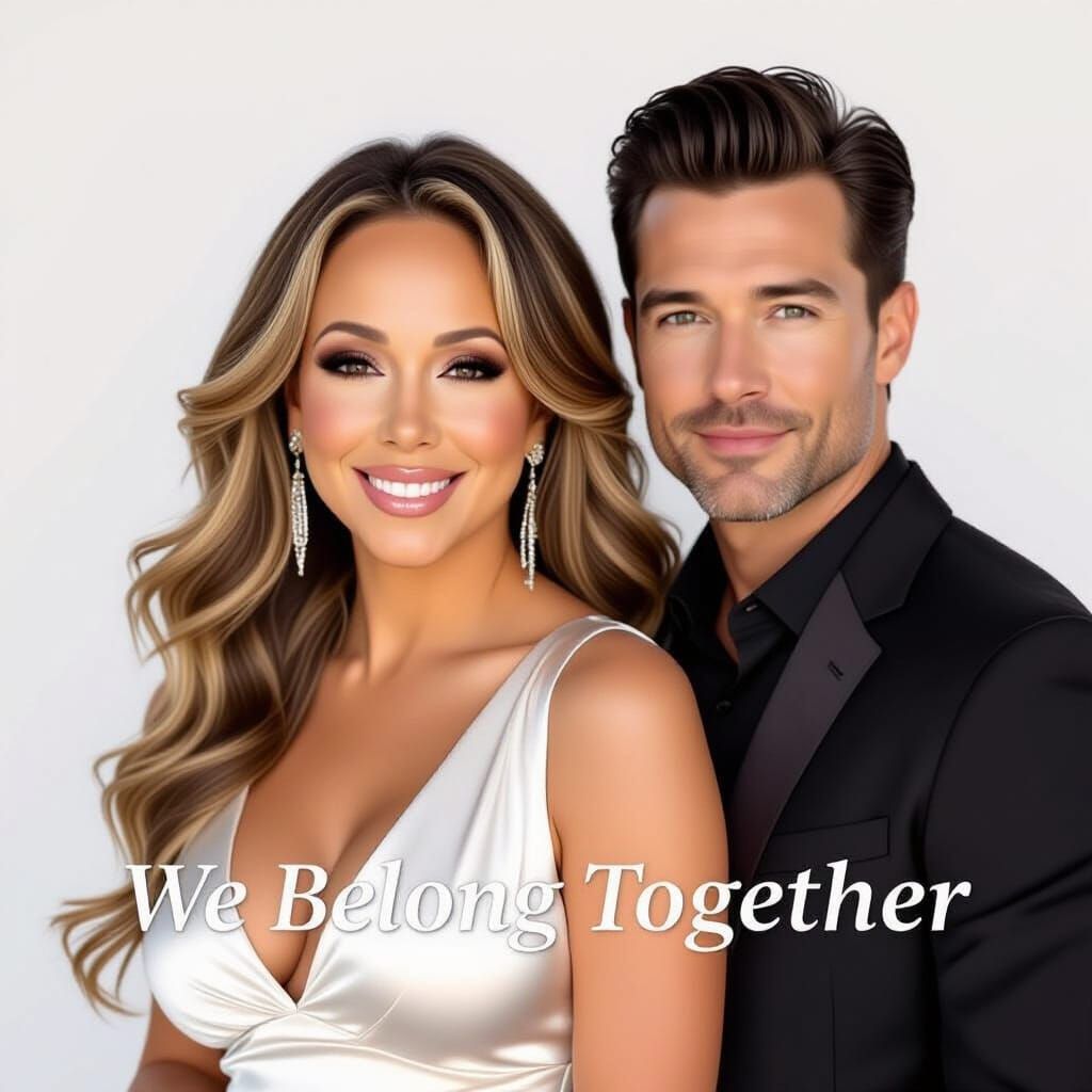 Abstract Musical Composition with Flowing Lines