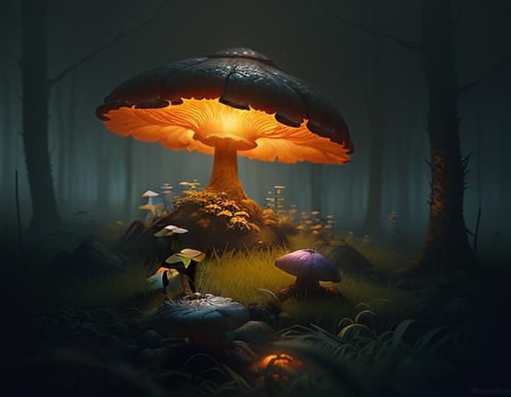 Female Amphibioid in Mystical Forest, 3D Game Art