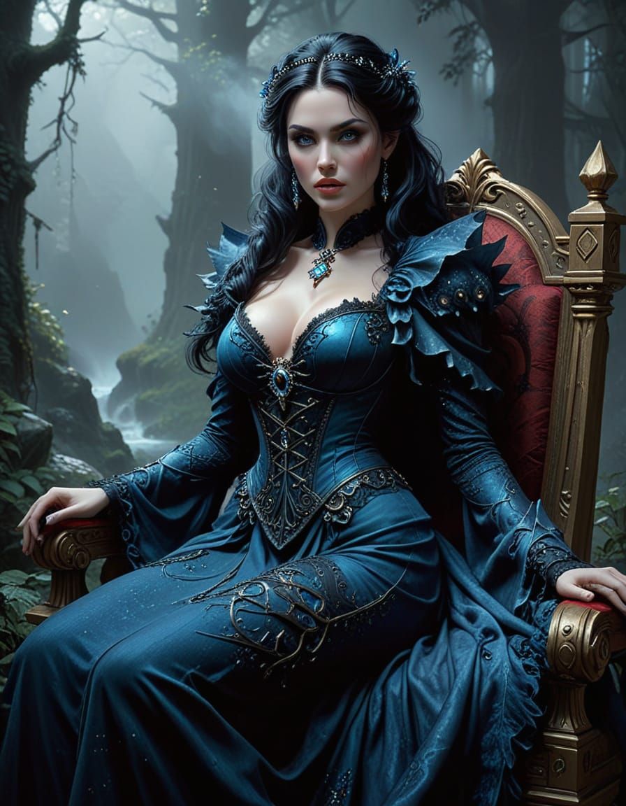 Ethereal Fantasy Queen with Sinister Beauty