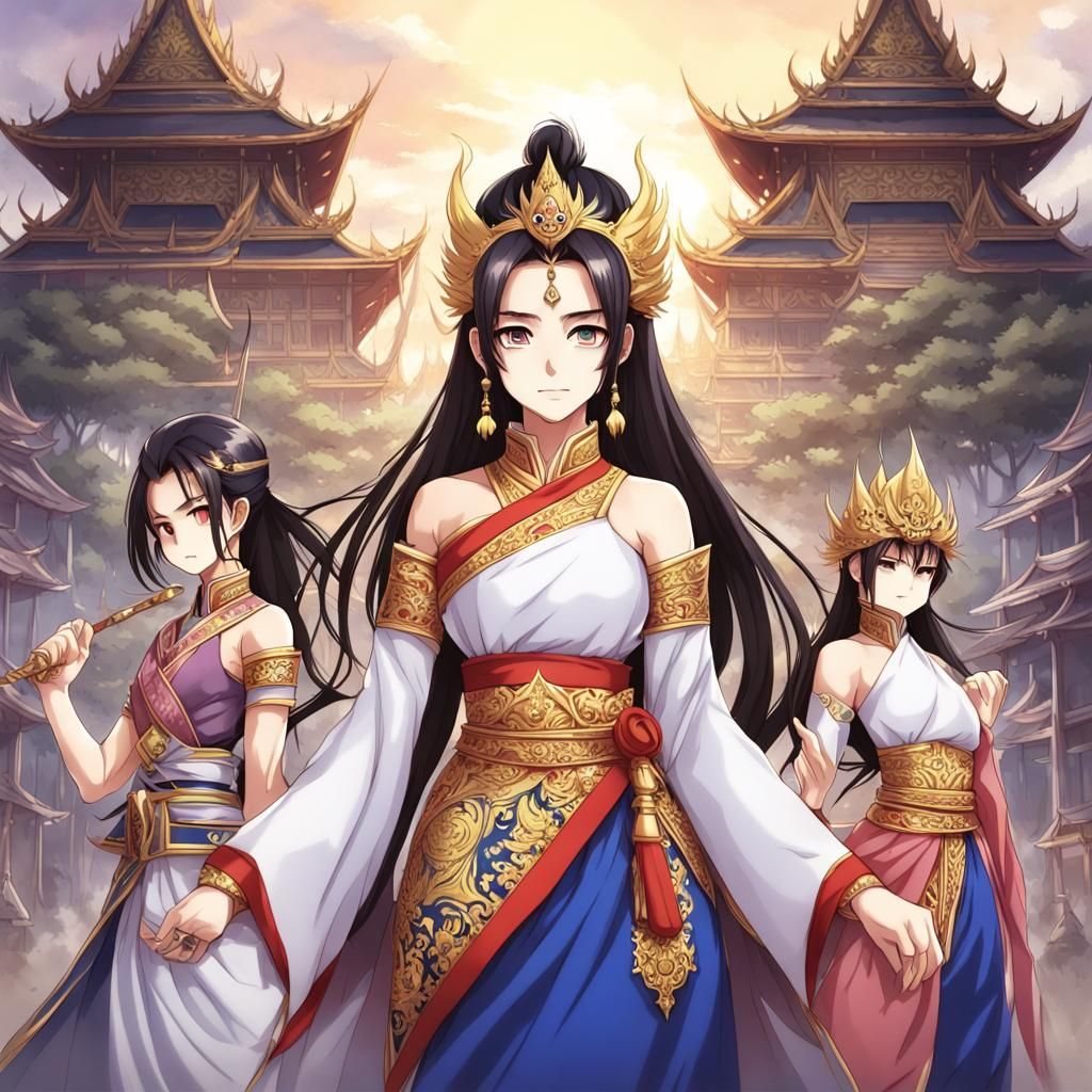 Thailand Personified: An Anime-Style Kingdom