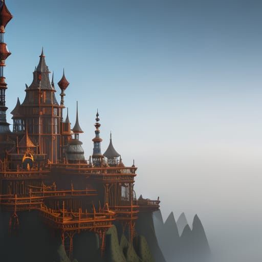 Fantastical Clown in Detailed Matte Painting