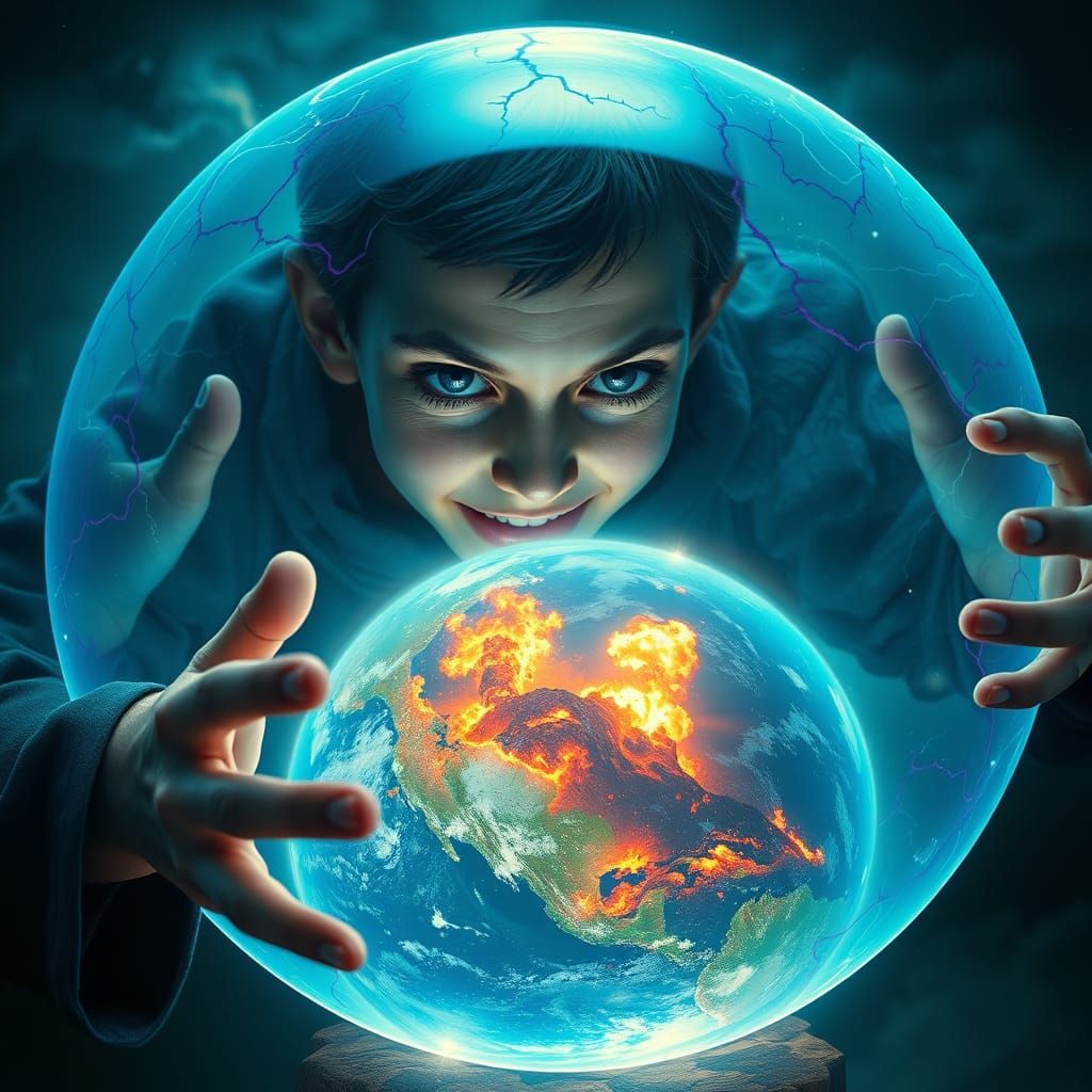 Young Wizard Unleashes Apocalyptic Fury