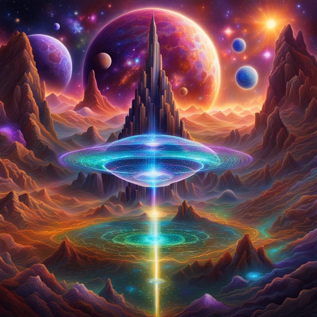 Galactic Federation of Peace in Astral Illustration