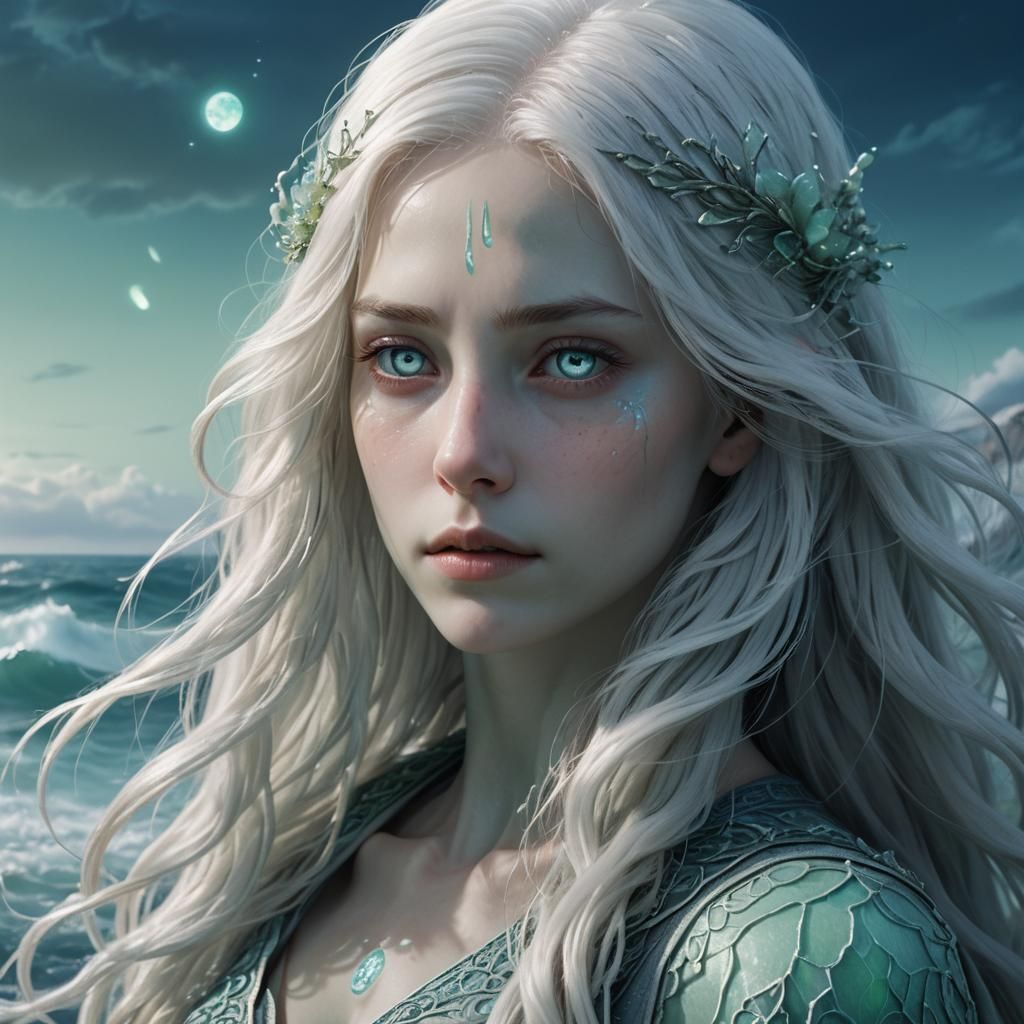 Oceanic Shuluri with Translucent Skin in Fantasy Art