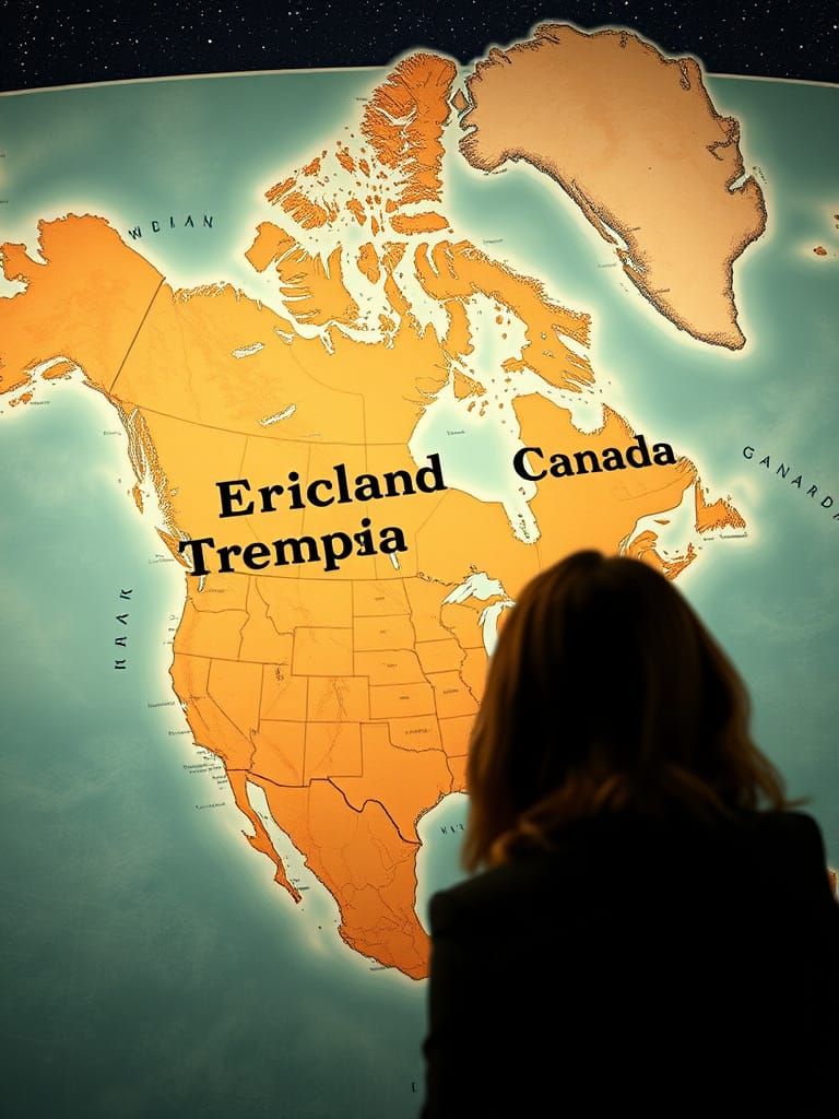 Surreal North America Unveiled in Biopunk Style with Retro-F...