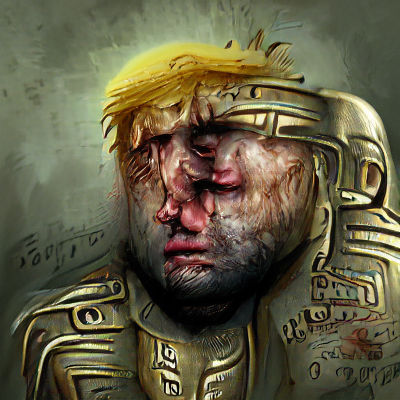 Futuristic God-Emperor: Advanced Digital Art