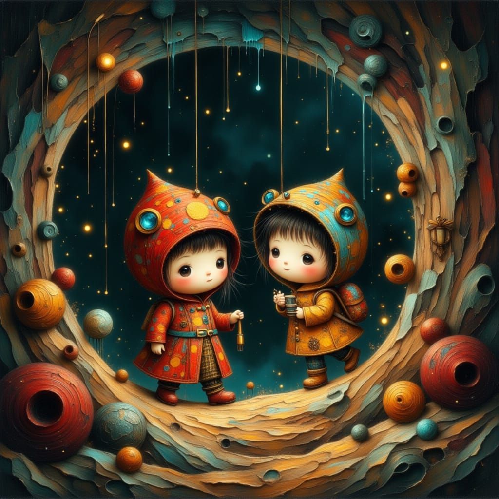 Chibi Excavationists Explore Slimy Cavern in Claymation Styl...