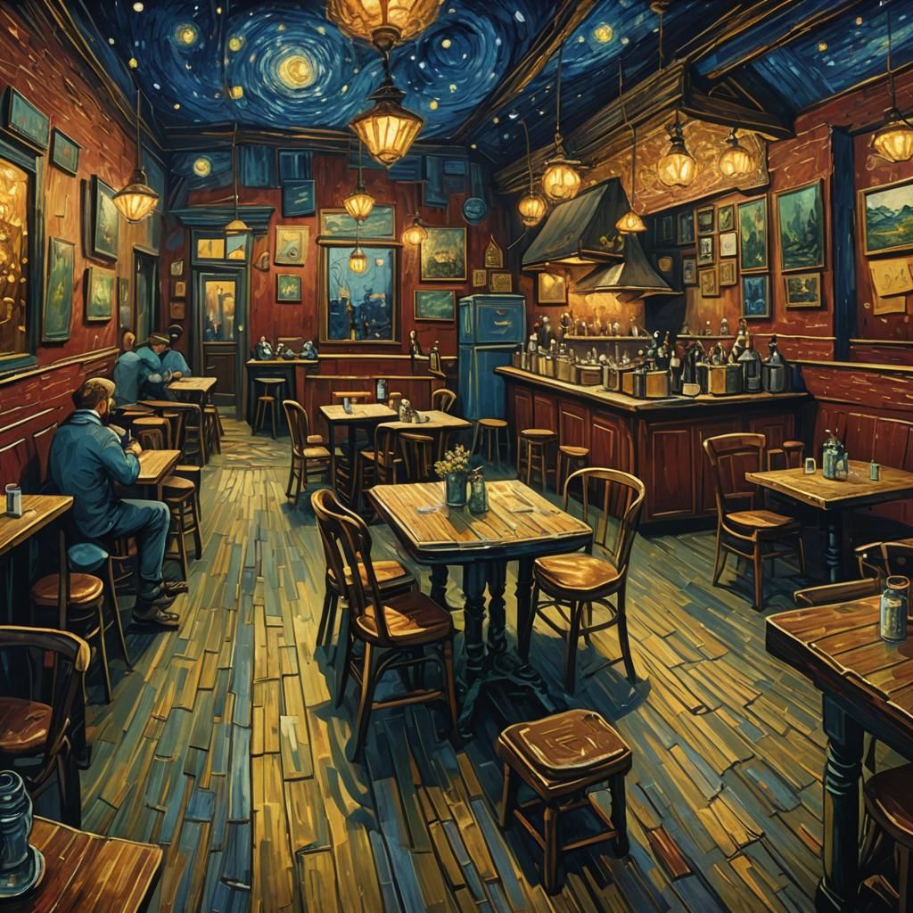 Creation: The Night Cafe by Vincent Van Gogh 2