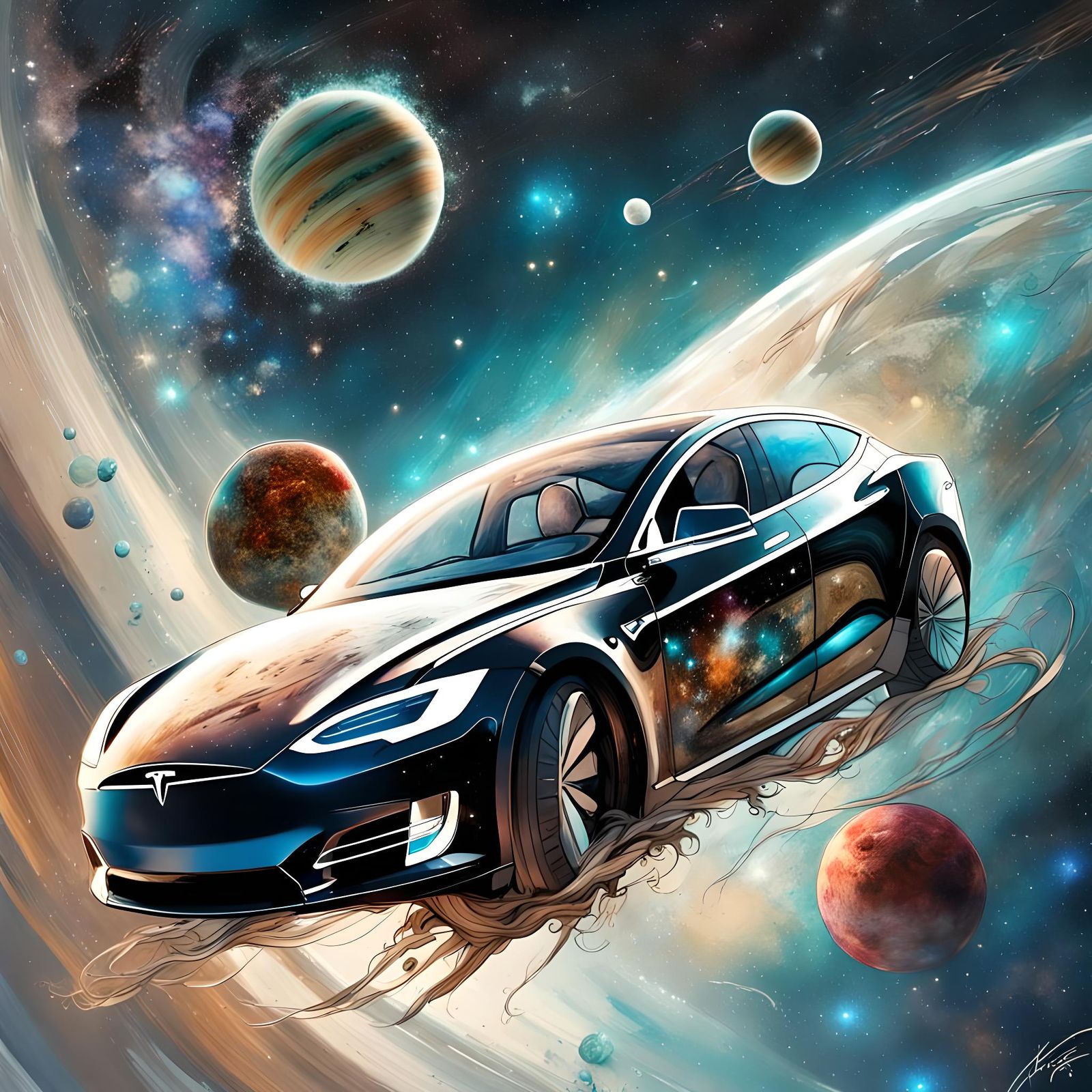 Car in Space