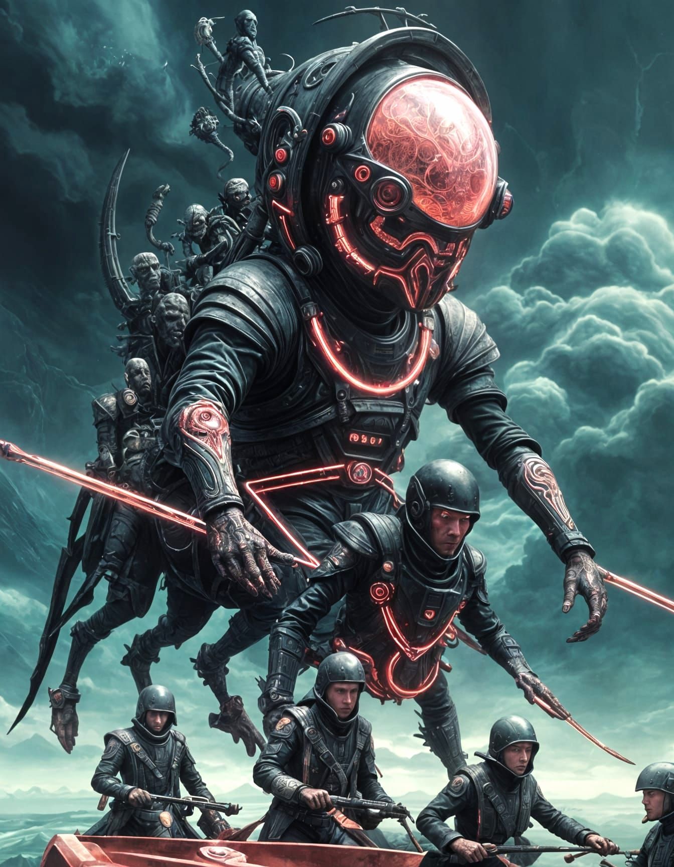 Ominous Extraterrestrial Anglercow in Deep Sea