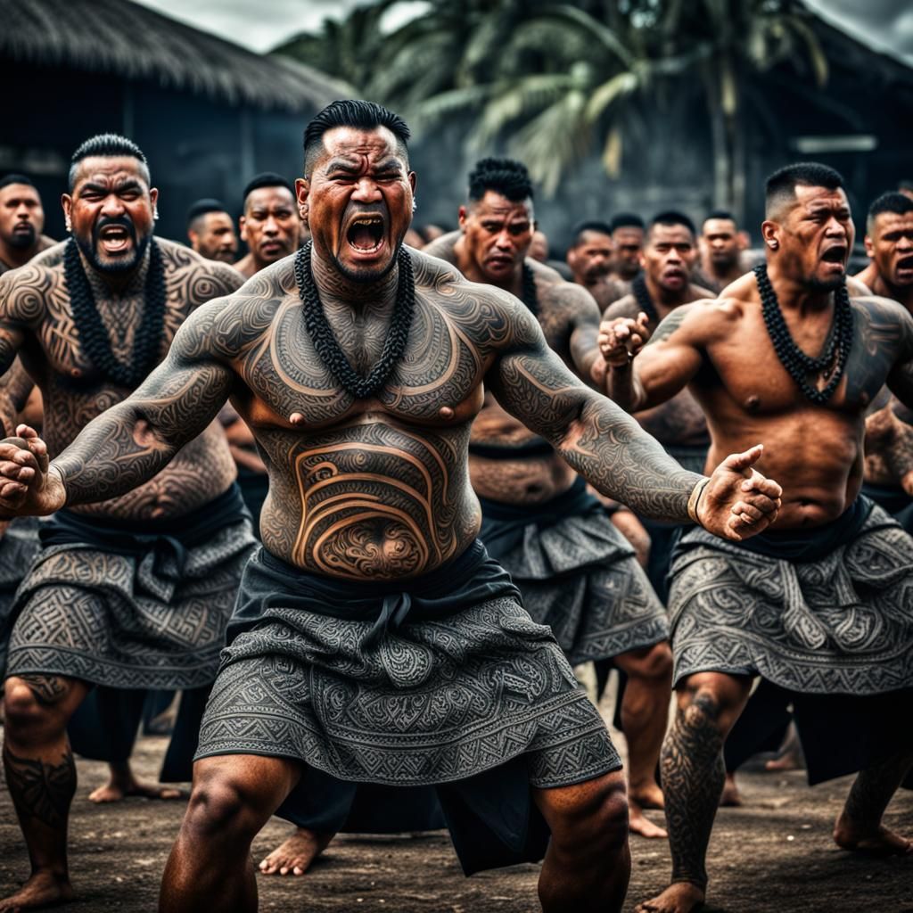 Powerful Samoan Haka Performance with Friends