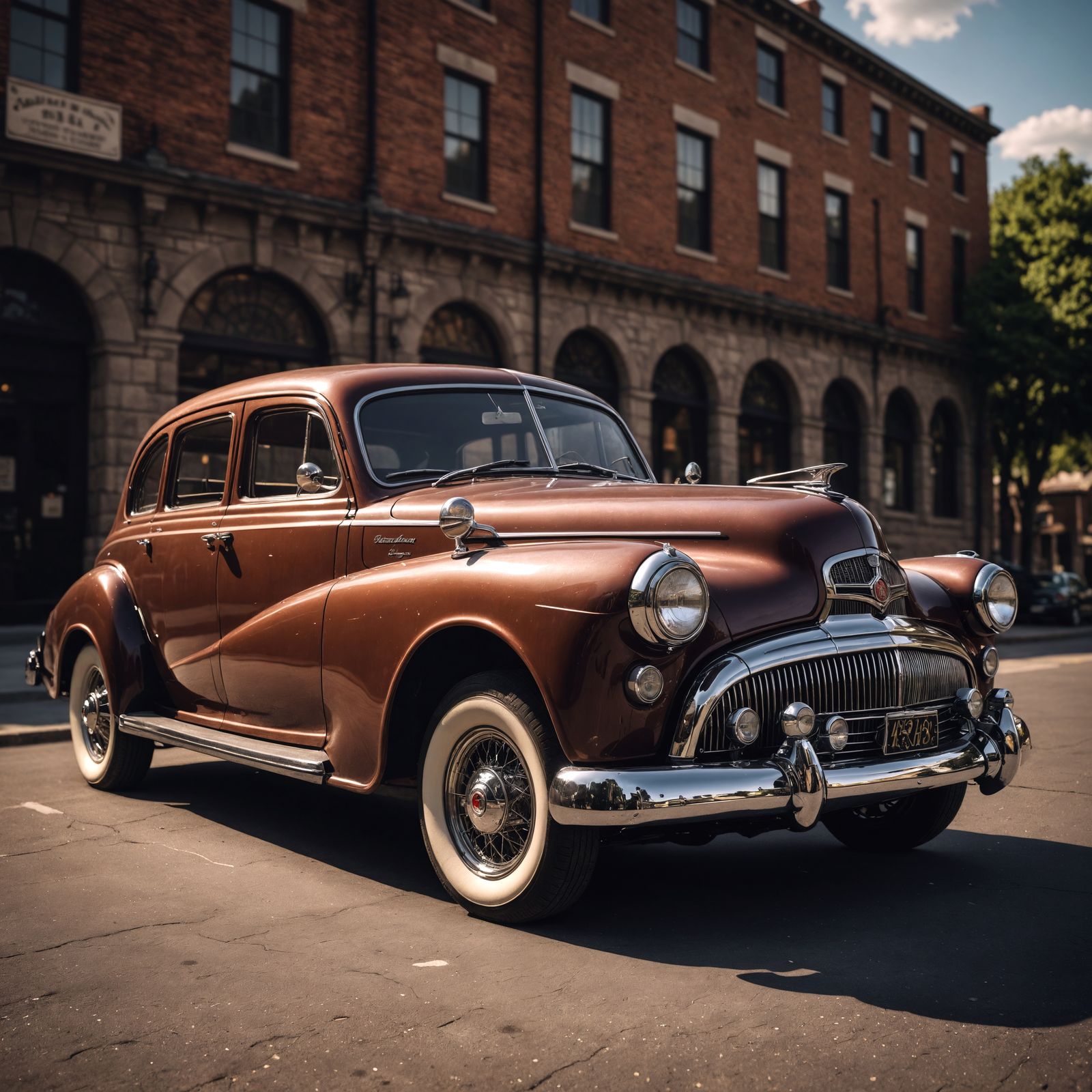 Hyperrealistic Antique Car in High Definition