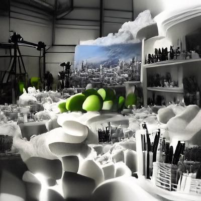 Surreal Matte Painting with Volumetric Lighting
