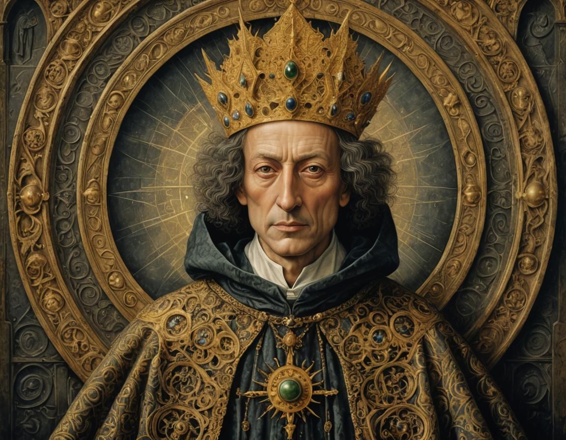 Sir Rialest Portrait in Medieval Style