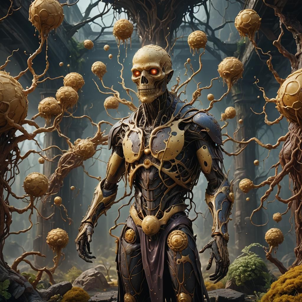 Fantastical Yeast Humanoid in Detailed Matte Painting