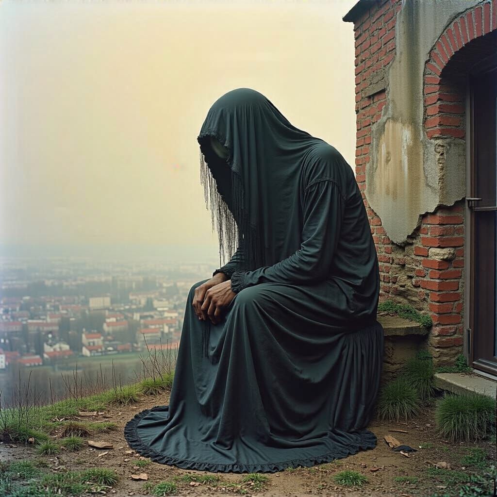 Jan Saudek Style Grimdark Portrait Photography