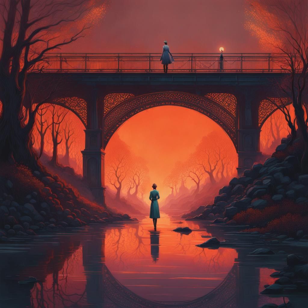 Fairyland Wasteland Portrait: Digital Illustration