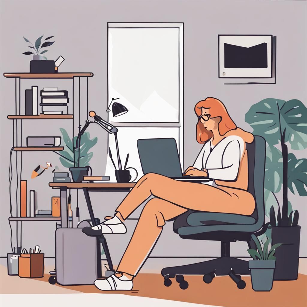 Working from Home: An AI-Generated Image